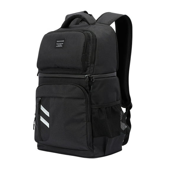 Greeniant Bolsa de almuerzo aislada hombro ajustable cerveza vino de doble capa a prueba de fugas multicompartimento contenedor de alimentos Picnic Kits de desorden para acampar Greeniant OD028461-00