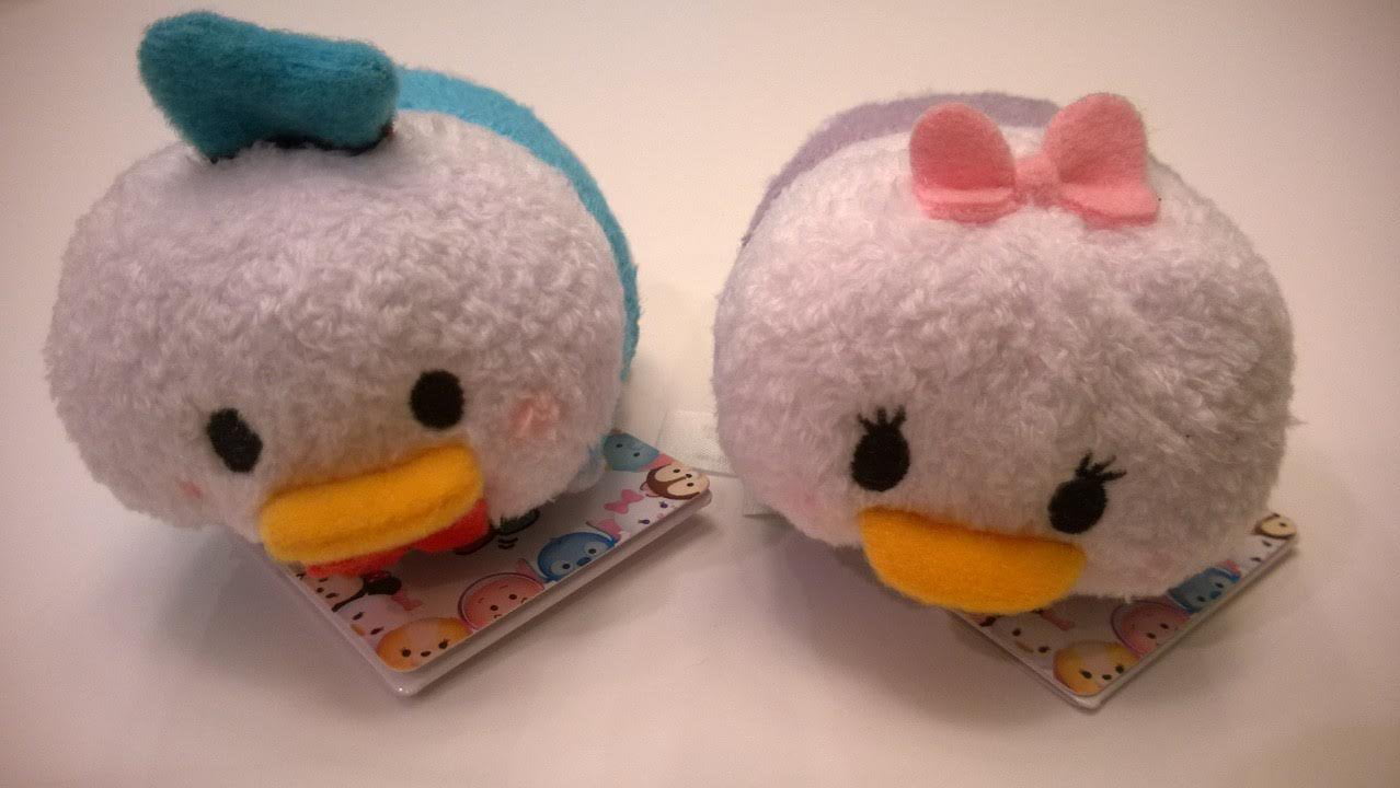 New Disney Store Donald & Daisy Tsum Tsum Mini Plush Doll Toy Set of 2 