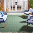 thumbnail image 2 of SAFAVIEH Courtyard Carl Geometric Indoor/Outdoor Area Rug, Dark Green/Beige, 9' x 12', 2 of 14