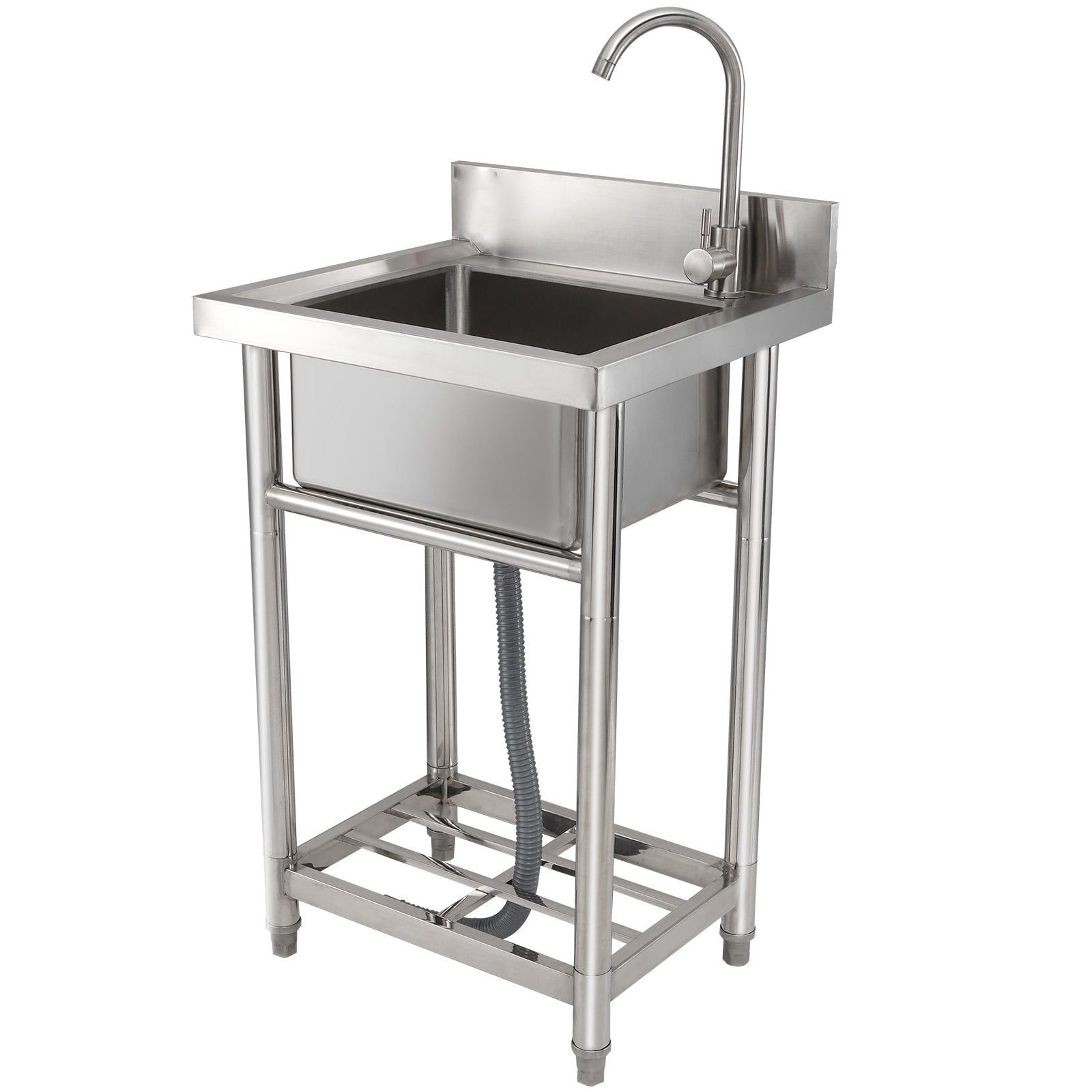 BENTISM S1 Stainless Steel 16 Inch Freestanding Single Bowl Sink