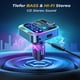 thumbnail image 4 of joyroom 2022 Transmisor FM Bluetooth 5.3, Adaptador de radio para automóvil Bluetooth auxiliar [Micrófono dual más fuerte y micrófono] Sonido de graves profundos de alta fidelidad], manos libres, 48, 4 of 4