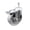 Swivel - Total Lock Brake - Silver, variant on Semi Steel Swivel Threaded Stem Caster - 4" Wheel & 10MM Stem