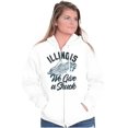 thumbnail image 4 of Illinois Give A Shuck Funny IL Corn Zip Up Hoodie Men's Women's Brisco Brands L, 4 of 6