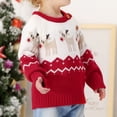 thumbnail image 7 of Christmas Baby Girls Boys Sweaters Coat Kids Knitting Pullovers Autumn Winter Tops Baby Boys Girls Cartoon Long Sleeve Sweaters, 7 of 7
