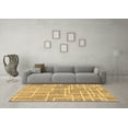 thumbnail image 3 of Ahgly Company Indoor Rectangle Abstract Brown Modern Area Rugs, 5' x 7', 3 of 4