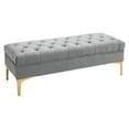 thumbnail image 1 of HOMCOM Velvet Upholstered Bench Button Tufted End of Bed Bench for Bedroom, 1 of 9