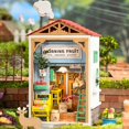 thumbnail image 2 of Casas de de as 3D Ciudad de Calle Miniatura Casas de Muñeca con Luces de Muebles Pntas Adornos de Juguete Educativo fruta de Sunnimix Casa de muñecas en miniatura, 2 of 8