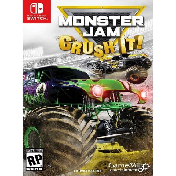 Restored Monster Jam: Crush It (Nintendo Switch, 2017) Racing Game (Refurbished)