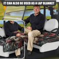 thumbnail image 2 of Yuyamidu Skull Golf Cart Covers Seat Cover with Pockets Red Rose Golf Cart Cushion Cover Universal Fits 2 Passenger Club Car Seats Covers Machine Washable, 2 of 7