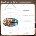 thumbnail image 5 of Threns Hanging Diamond Art Kits for Adults Pendant Suncatcher, Special Shaped Crystal DIY Pearl Diamond Painting Kit, Gift for Spring Summer Window Wreath Decor, 5 of 11