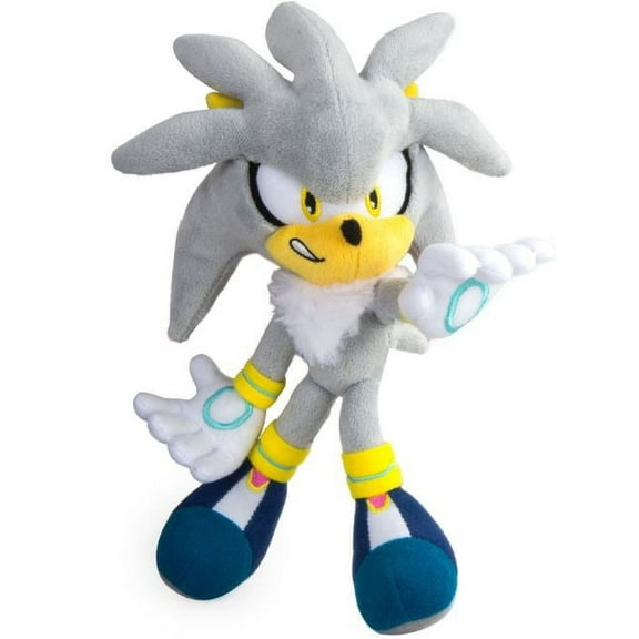 TOMY Sonic The Hedgehog Silver Sonic Stuffed Animals & Plush Toys, Silver, 8 oz