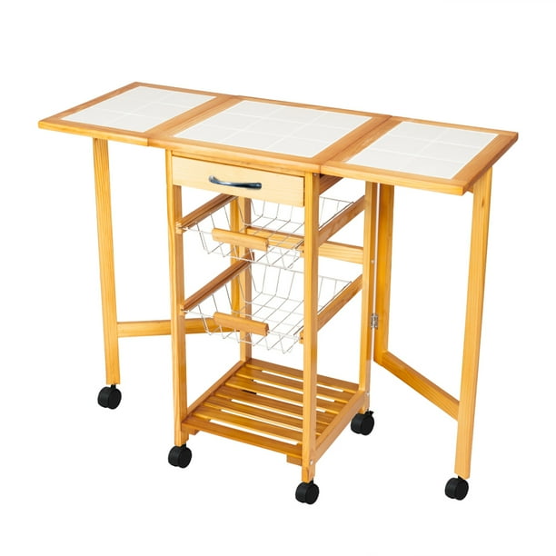 Kitchen Carts On Wheels Portable Kitchen Island Cart With Storage Rolling Drop Leaf Kitchen Storage Trolley Cart Removable Foldable Kitchen Storage Cart For Kitchens Home Shop Restaurants R1108 Walmart Com Walmart Com