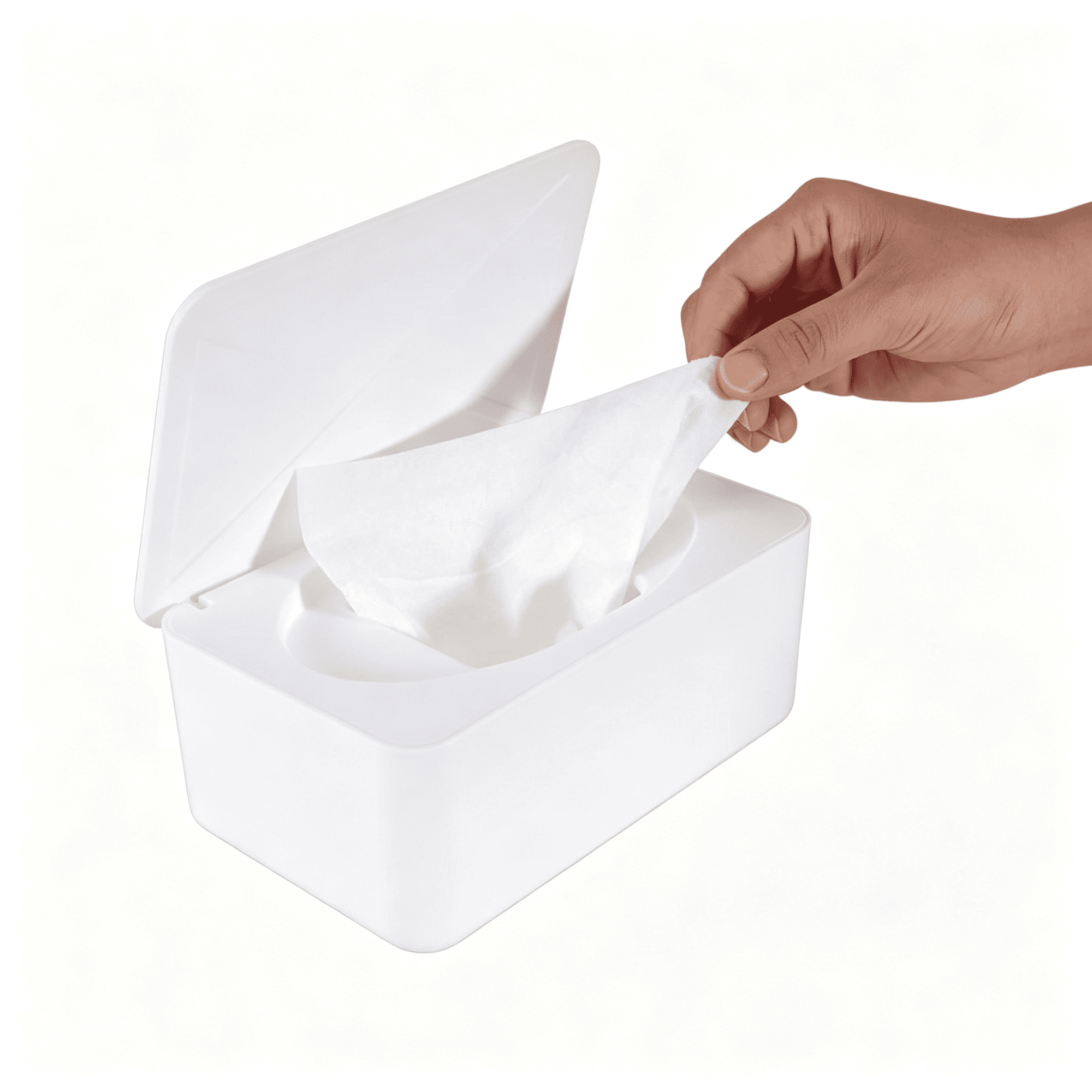 ACDANC Wipes Dispenser Compatible with Huggies,Refillable Wipe Holder,Flushable Wipes Container with Sealing Design Lid,Keeps Wipe Fresh and Clean,Non-Slip,Easy to Pull Out,For Home,Car,Bathroom