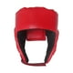 thumbnail image 1 of Casco de boxeo con protección facial completa, acolchado grueso de cuero PU para la frente. Adultos rojos, 1 of 9