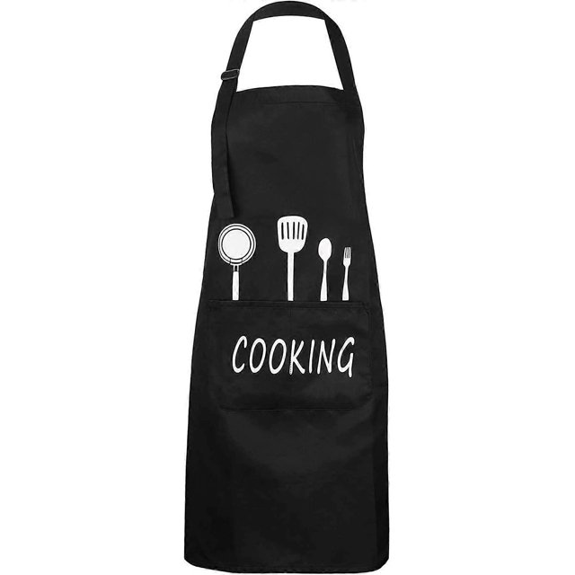 Delantal de cocina unisex KAIYANG impermeable 2 bolsillos correa ajustable