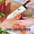 thumbnail image 6 of Ceramic Knife Set Kitchen Chefs Black Cutting Knife Kit Fruit Paring Knife with Covers Utility Knife Cooking Cutter for Cutting Meat Vegetable Fish, 6 of 8