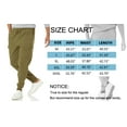 thumbnail image 7 of GENTS BLISS Heavyweight Cargo Men Sweatpants Casual Fleece Sweatpants for Men Elastic Drawstring Pants with Pocket, 7 of 7