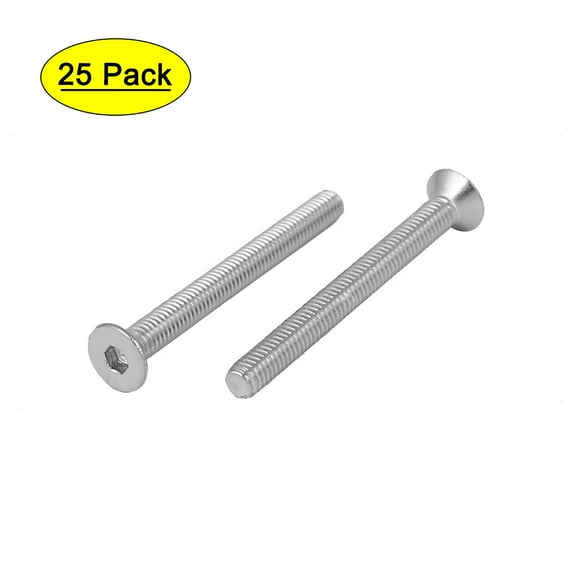 M3x30mm Stainless Steel Hex Socket Flat Head Countersunk Bolts Screw 25pcs