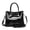 black, variant on Genuine Cowhide Leather Women's Crocodile Embossed Tote Bag, Top Handle Crossbody Shoulder Purse