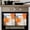 Orange Gray White, variant on Burnt Orange Grey Kitchen Towels Set of 2, Water Absorbent Dish Towel, Abstract Geometric Oil Painting Modern Decorative Hand Towels - Quick Drying Cloth for Cooking Baking, 18x28 Inch