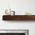 thumbnail image 1 of Luxe Surface 82 inch Floating Shelves Rustic Aged Color Wood Fireplace Mantel, 1 of 6