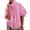 Pink, variant on Oversized Bomber Jacket Women Stand Collar Windbreaker Polyester Fall Utility Coat