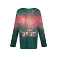 thumbnail image 4 of Awdenio Spring Winter Hoodie for Women Fashion 2025 Happy New Year Print Crewneck Long Sleeve Loose Sweatshirt Capless Tops, 4 of 5