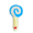 Blue, variant on Squeaky & Bite Dog Plush Blue Lollipop Toy
