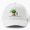 White, variant on Microgreens Big Flavor Baseball Cap, Small Greens Food Statement Graphic Design, Classic Hat