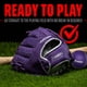 thumbnail image 4 of Franklin Sports - Guantes de béisbol unisex para adolescentes y niños Franklin Sports Meshtek para niños, juego de pelotas para niños y niñas, Teeball morado/cromo 9,5 US, 4 of 8
