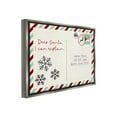 thumbnail image 4 of Stupell Industries Dear Santa Postcard Holiday Painting Gray Floater Framed Canvas Art Print Wall Art, 21 x 17, 4 of 10