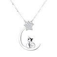 thumbnail image 1 of EeaseMX Precioso collar gargantilla de clavícula de plata, joyería para el cuello, colgante de cuello de animal, 1 of 7
