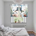 thumbnail image 6 of 2 Panels Kitchen Tier Curtains 39 Inch Length, Cat Summer Beach Grommets Window Treatment Curtain, Nautical Ocean Coastal Turtle Coral Thermal Curtains Drapes for Living Room/Bathroom, 6 of 9