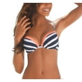 thumbnail image 2 of LASCANA Women's Striped Push Up Bikini Swimsuit Top Bra Sizing, 2 of 6