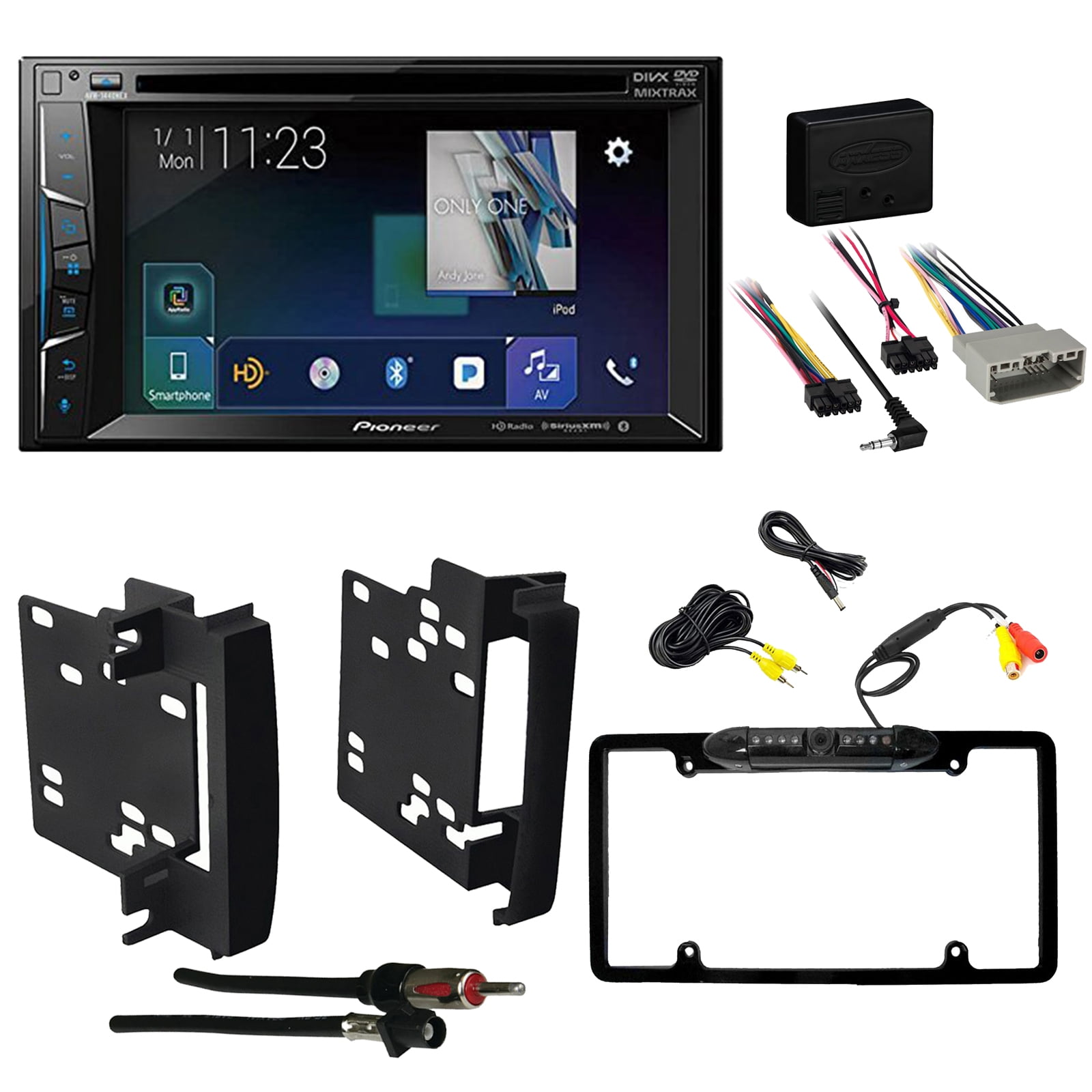 Pioneer AVH1400NEX 2Din Multimedia Receiver w/ 6.2" Display Metra 95