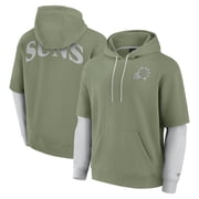 Men's Fanatics Olive Phoenix Suns Elements Sleek Pullover Hoodie