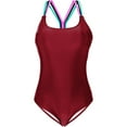 thumbnail image 3 of Vedolay Womens Plus Size Swimsuit Women's One Piece Bathing Suit Tummy Control Swimsuit, Red L, 3 of 4
