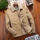 thumbnail image 4 of Chaqueta de invierno informal para exteriores para hombre, nueva chaqueta gruesa y cálida para hombre, parka informal de cordero, chaqueta de moda para hombre, ropa de terciopelo militar para hombre, 4 of 5