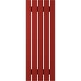 thumbnail image 6 of Ekena Millwork 19 1/2"W x 42"H Americraft Five Board (2 Batten) Exterior Real Wood Spaced Board-n-Batten Shutters (Per Pair), Fire Red, 6 of 10