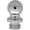 Bright Chrome, variant on Baldwin 1080260I Ball Tip Radius Corner Hinge, Polished Chrome - Set of 2