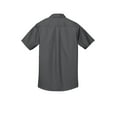 thumbnail image 6 of Port Authority Stain Resistant Short Sleeve Twill Shirt-M (Steel Grey), 6 of 6