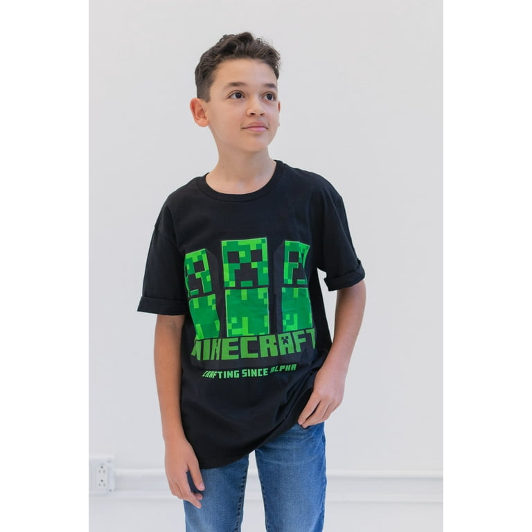 Minecraft Creeper Steve Skeleton Little Boys 3 Pack T Shirts