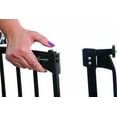 Auto Close Security Gate in Black Value Pack (Includes 2 Gates and 2