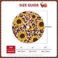 thumbnail image 4 of Kll Leopard Sunflowers Christmas Tree Skirt 30",Party Decorations Farmhouse For Christmas Decorations Holiday Party, 4 of 8