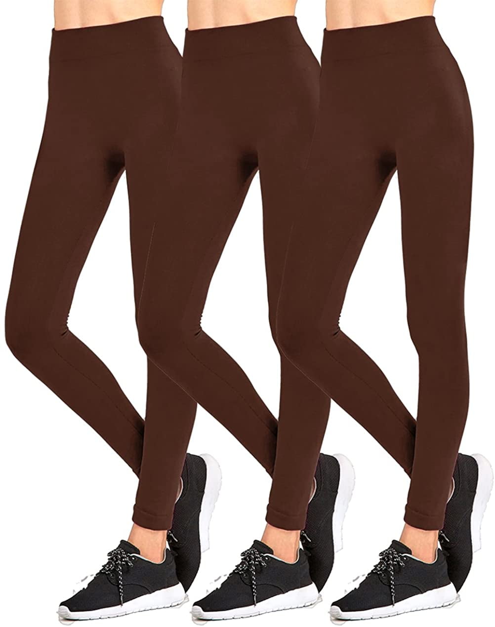 Women & Plus Seamless Fleece Lined Fleece One Size Winter Leggings - Plus  Size (XL-2XL) 