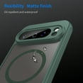 thumbnail image 4 of Dteck Magnetic Case for Google Pixel 9 Pro,Shockproof TPU+PC Matte Translucent Back Slim Protective Case Compatible with MagSafe Cover for Google Pixel 9 Pro,Green, 4 of 6