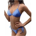 thumbnail image 2 of Conjunto bikini Marinity estampado a rayas para mujer, 2 of 6