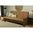 thumbnail image 2 of Bowery Hill Modern Queen-size Wood Futon with Suede Peat Mattress, 2 of 9