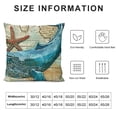 thumbnail image 5 of SHANXI  Pillow Case Sea Theme Throw Pillow Cover Square Cushion Cover for Home Sofa Couch Bedroom Living Room Decorative 12x12in, 5 of 5