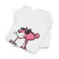 thumbnail image 3 of Pink Panther Swag Boba T Shirt Unisex Cotton Tee Cartoon Character Cool, 3 of 5
